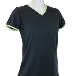 t-shirt femme manches courtes WOODY ardoise