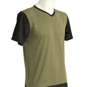 t-shirt homme manches courtes ZOU kaki / noir