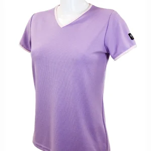 t-shirt femme manches courtes WOODY lavande