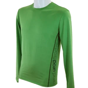 T-shirt homme manches longues col rond ZAMIR vert vif