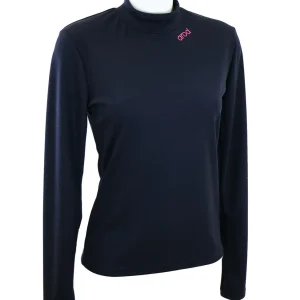 T-shirt femme manches longues WOOL Marine