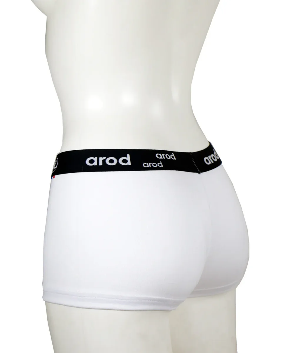 shorty femme coutures plates WIRI Blanc uni – Image 2