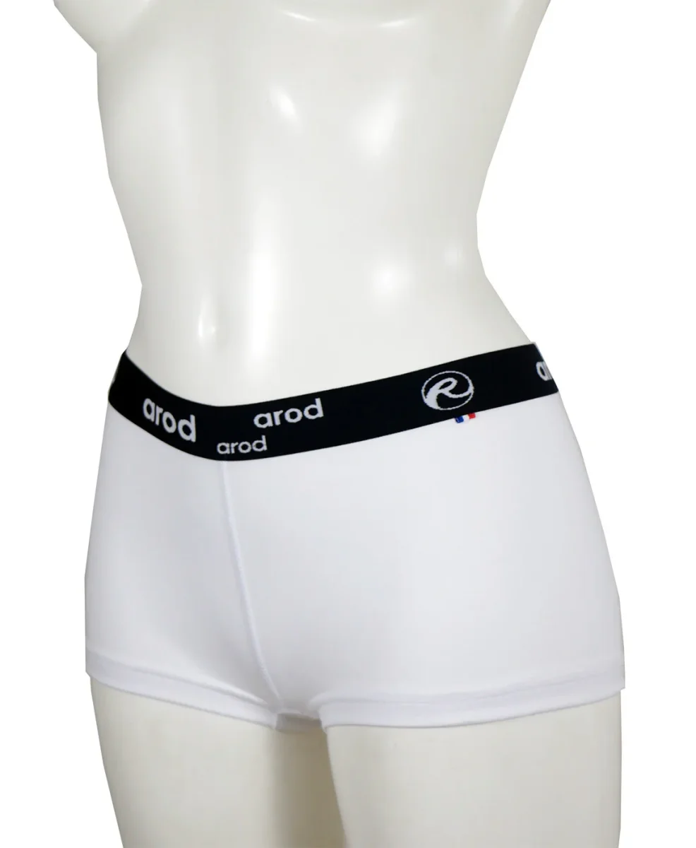 shorty femme coutures plates WIRI Blanc uni