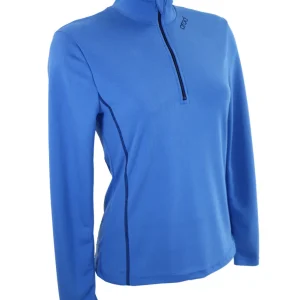 t-shirt femme manches longues WILMA bleu roi