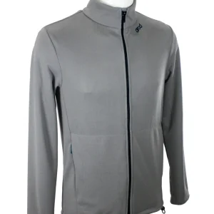 Gilet homme manches longues ZILET gris galet noir