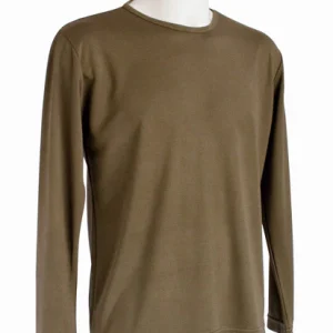 T-shirt homme manches longues col rond ZAWI kaki