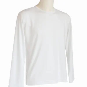 T-shirt homme manches longues col rond ZAWI blanc