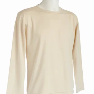 T-shirt homme manches longues col rond ZAWI vanille
