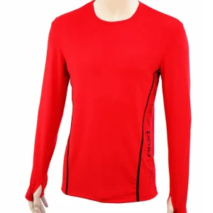T-shirt homme manches longues col rond ZAMIR Rouge