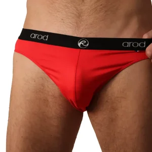 slip homme ZIMBO rouge et noir