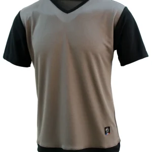 t-shirt homme manches courtes ZOU Gris galet et Noir