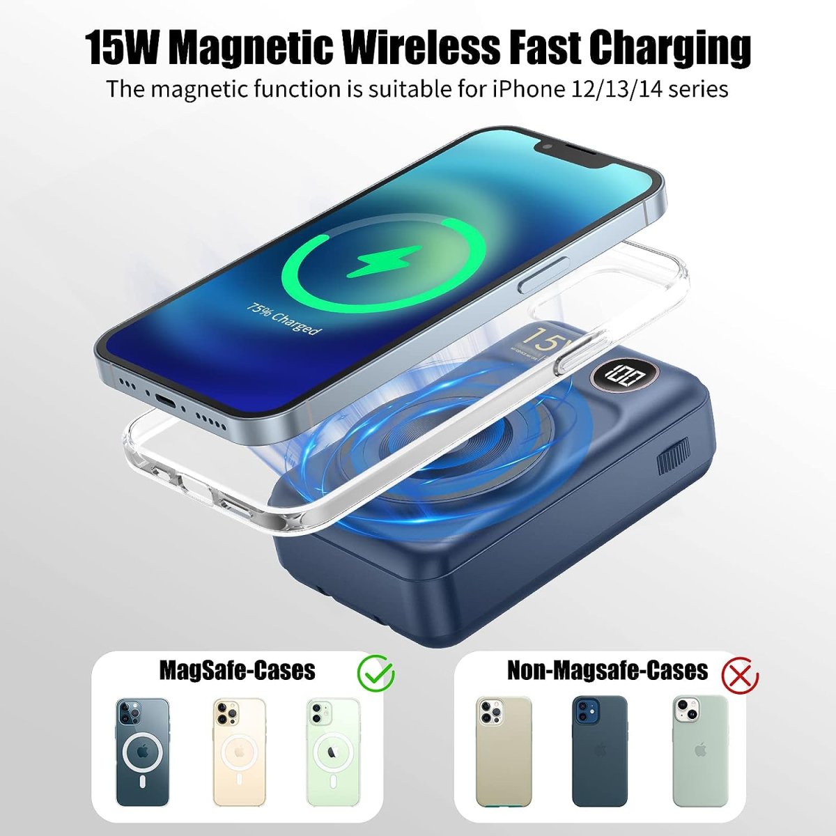 20000Mah Batterie Externe Sans Fil Power Bank – Image 3