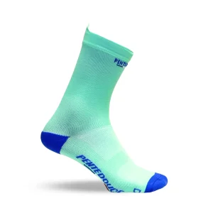 Chaussettes de cyclisme - La vert d'eau/royal