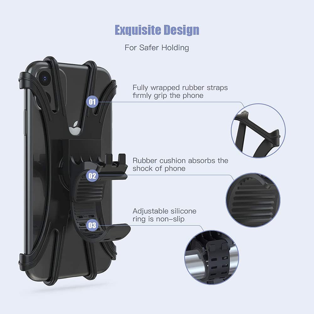 Support Vélo pour Smartphone en Silicone – Image 4