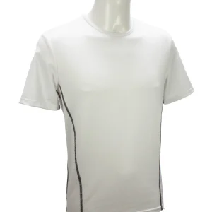 t-shirt homme manches courtes col rond ZUN blanc