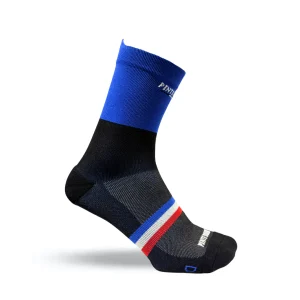Chaussettes de cyclisme - La bleu royal et noir