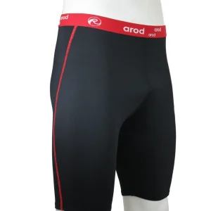 Cuissard homme coutures plates ZISTE noir / rouge