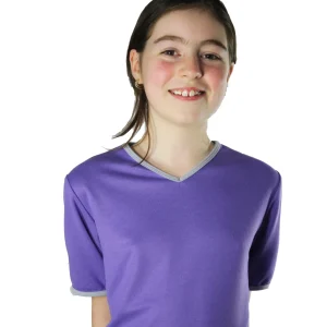 t-shirt enfant manches courtes KOODY violette