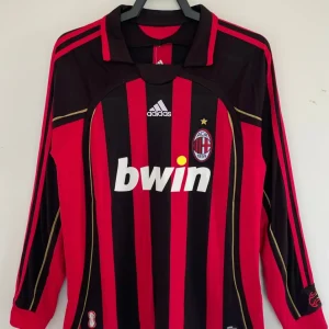 MAILLOT AC MILAN MANCHES LONGUES DOMICILE 2006/2007