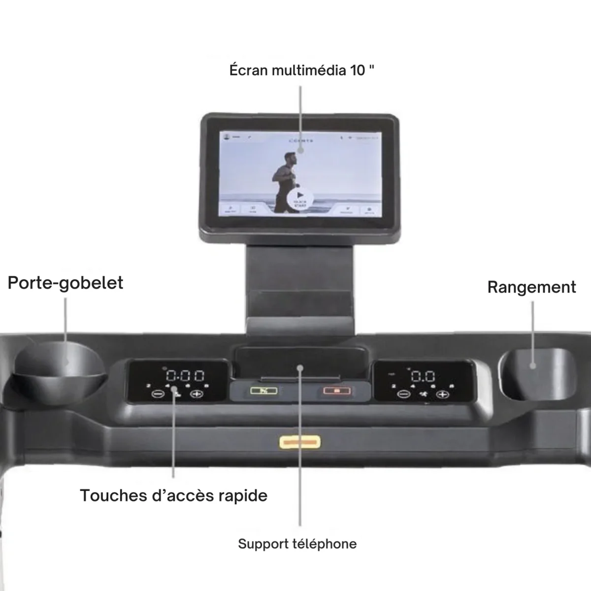 TAPIS DE COURSE INSPIRE SERIE T4S PLIABLE AVEC ECRAN TACTILE 10" – Image 3