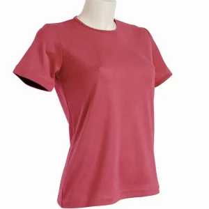 tee-shirt femme manches courtes WAKA vieux rose