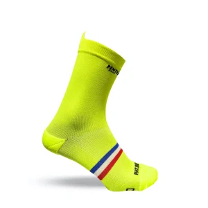 Chaussettes de cyclisme - La jaune fluo