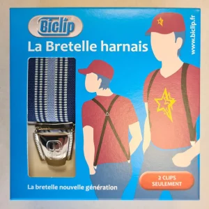 BRETELLES HARNAIS ACLIP RAYEE BLEU