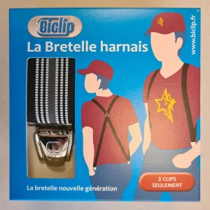 BRETELLES HARNAIS ACLIP RAYEE NOIR