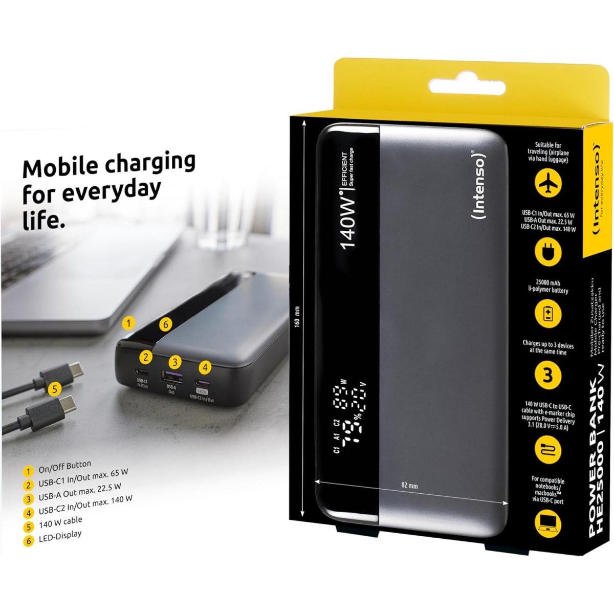 Batterie Externe Puissante 140W – Image 3