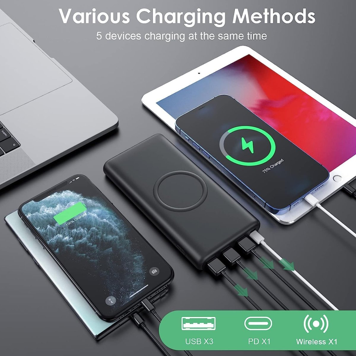 Batterie Externe 30000Mah Induction – Image 5