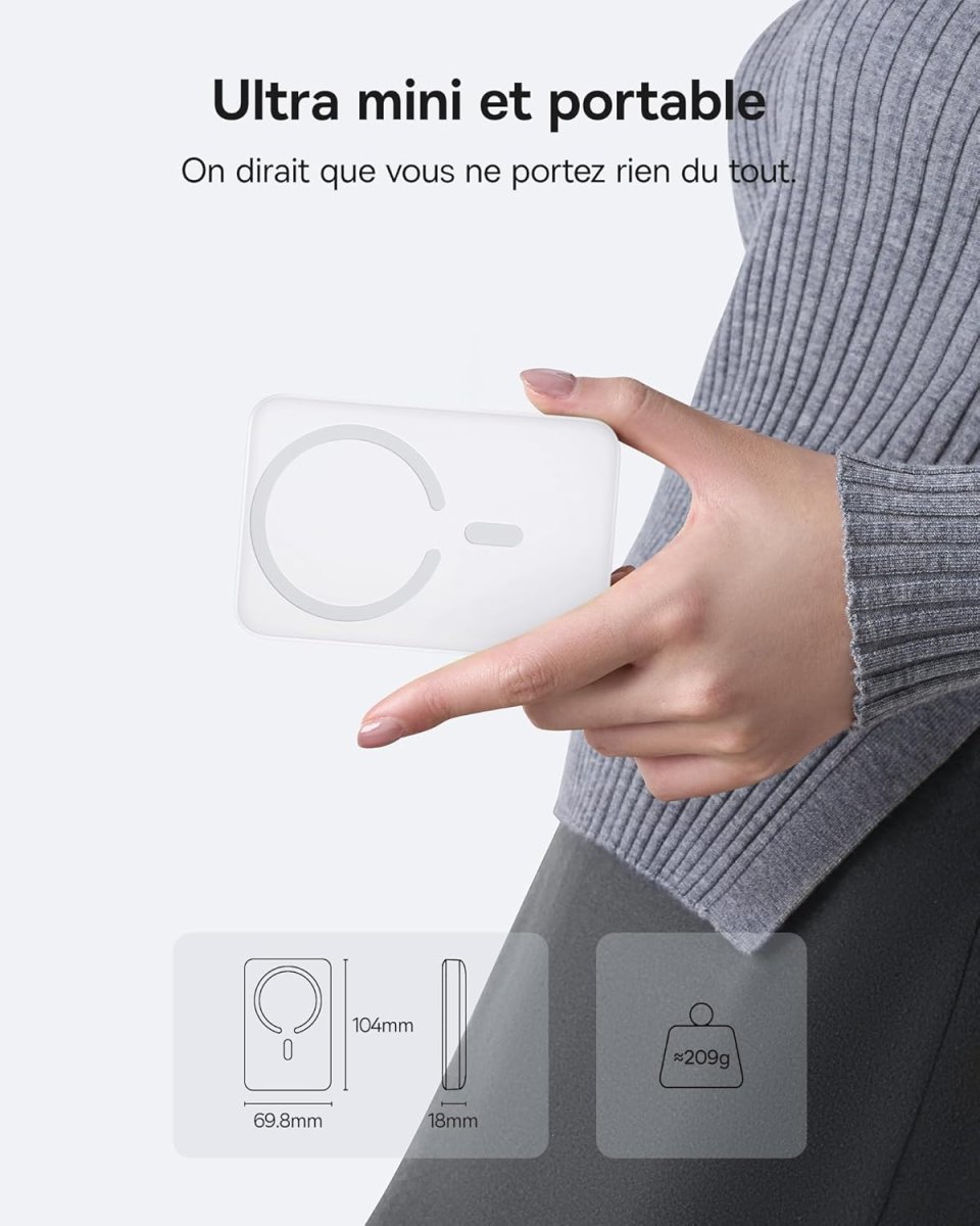 Batterie MagSafe Blanche 10000mAh – Image 3