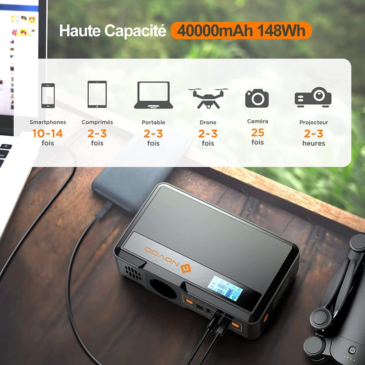 Batterie externe PC Portable 40000 mAh – Image 4