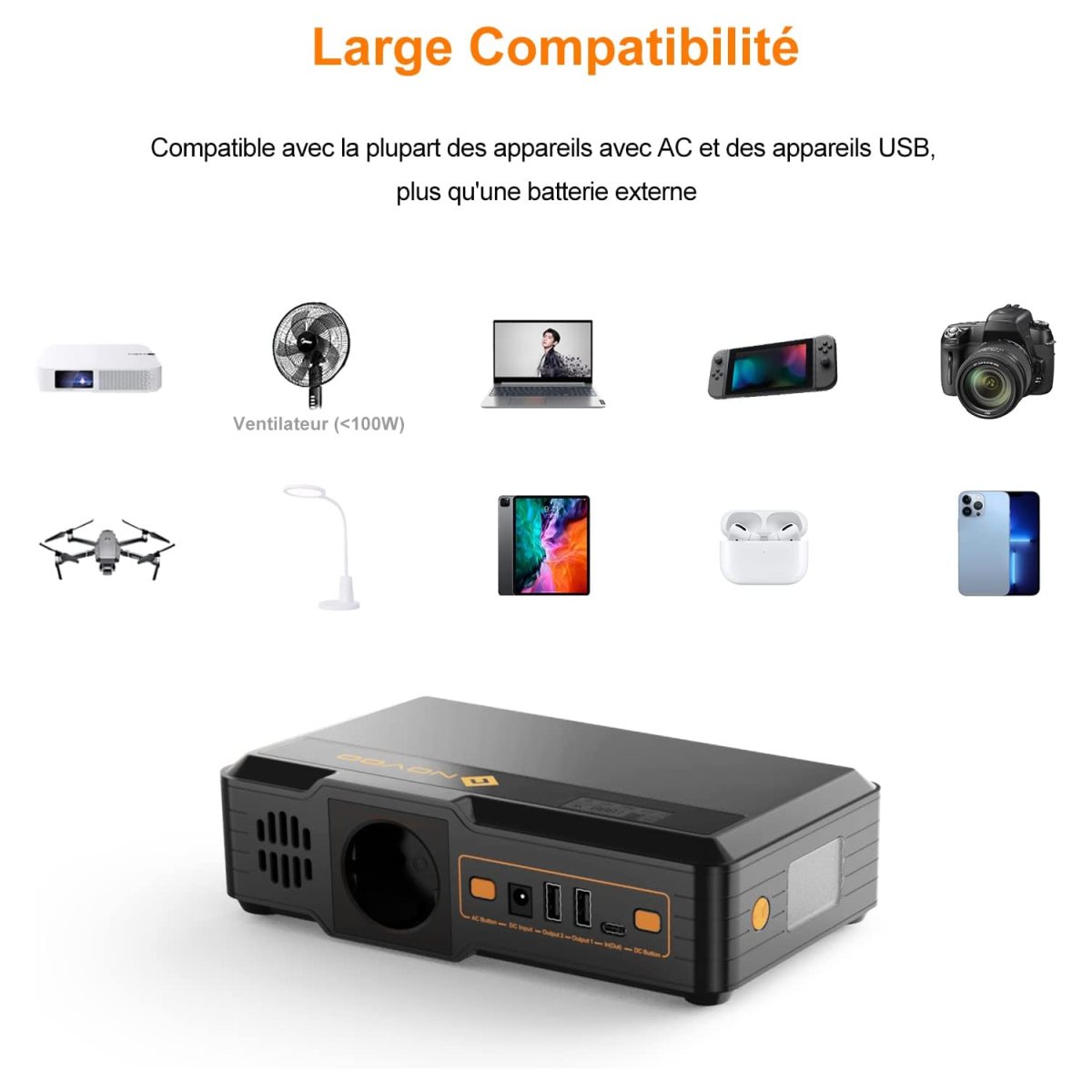 Batterie externe PC Portable 40000 mAh – Image 7