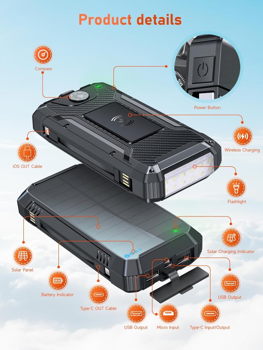 Batterie externe Solaire 46800mAh – Image 9