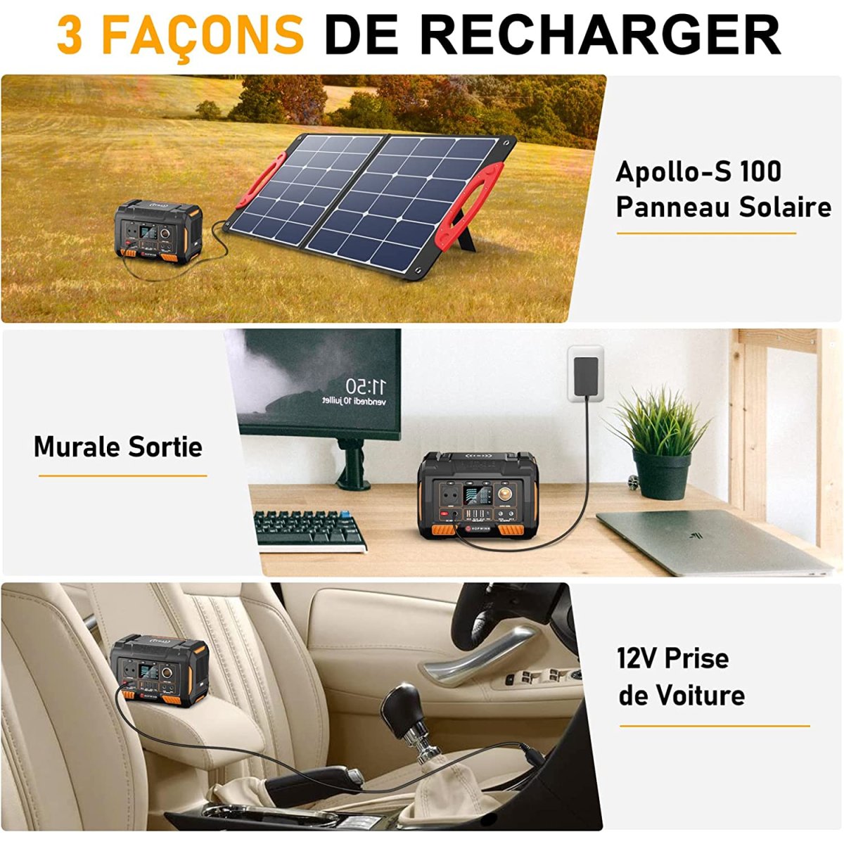 Batterie externe Solaire pour Ordinateur Portable – Image 3