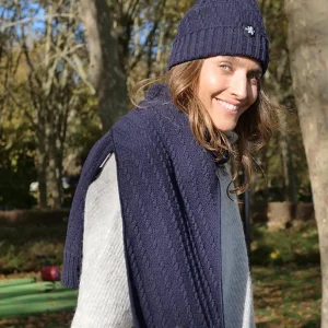 Bonnet Marine uni Made in France ref. AMAUD de la marque BLANC BONNET