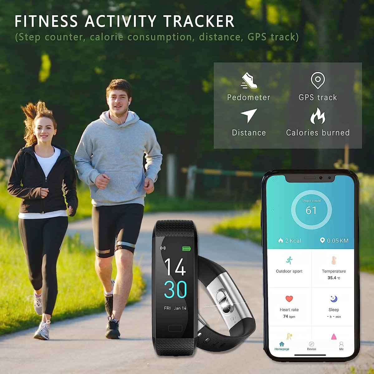 Bracelet Connecté Cardio Étanche – Image 4