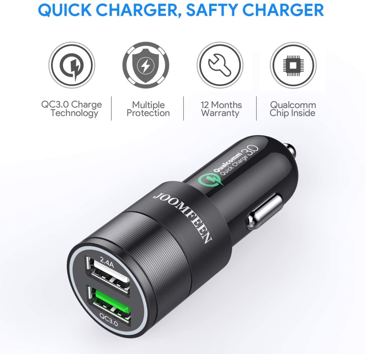 Chargeur Allume Cigare Joomfeen 30W – Image 2