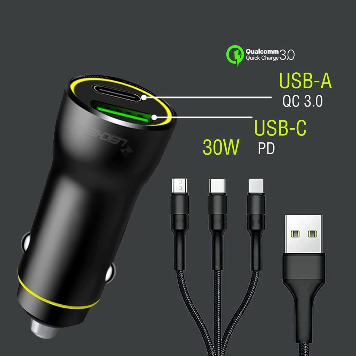 Chargeur Allume Cigare Avec Câble – Image 3