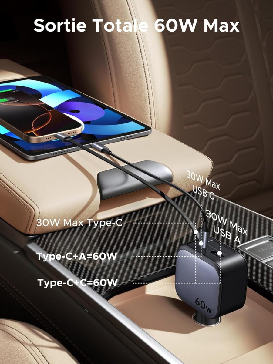 Chargeur Allume Cigare USB-C 60W – Image 6