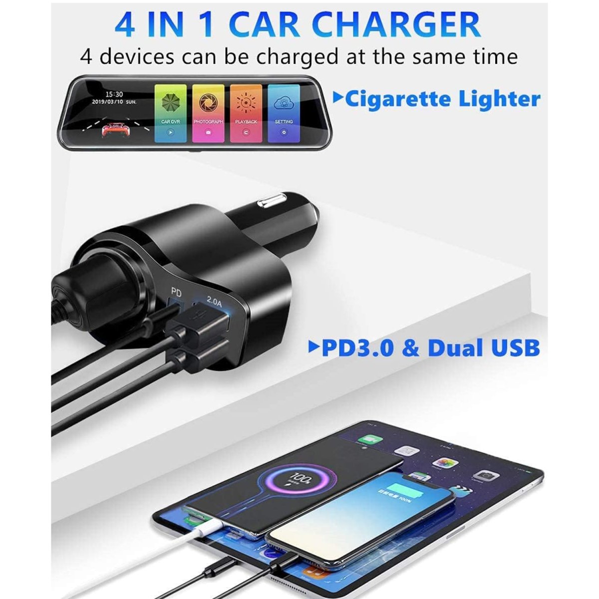 Chargeur Allume Cigare Compatible Samsung – Image 2
