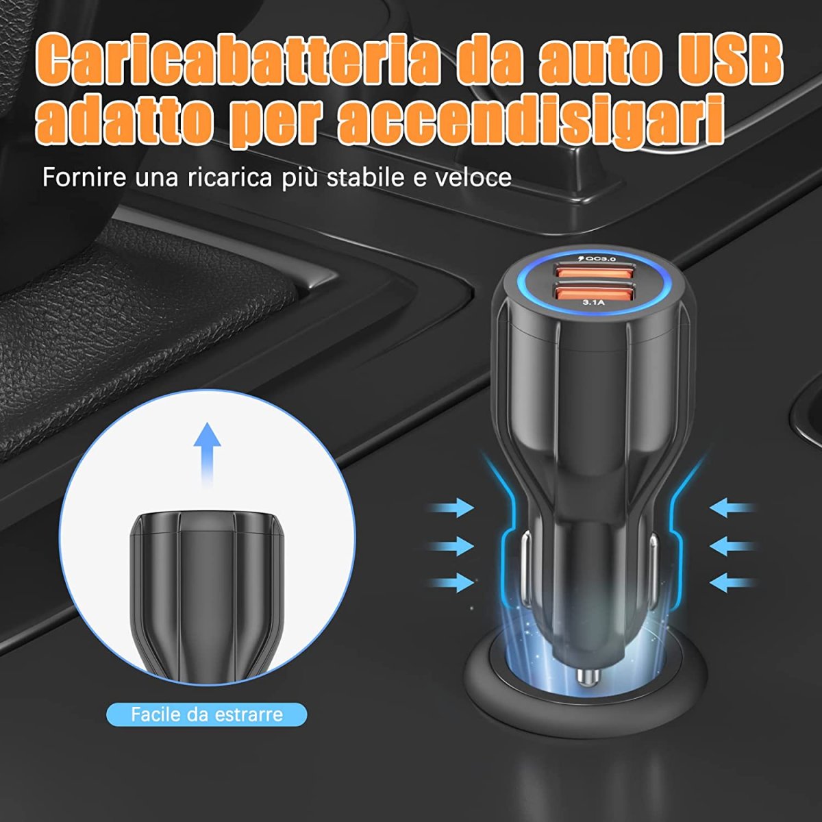 Chargeur Voiture Qc 3.0 – Image 4