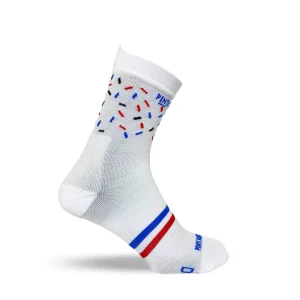 Chaussettes de running - La blanche à confettis