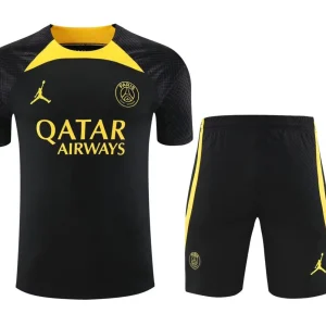 KIT TRAINING PSG NOIR/JAUNE 2023/2024