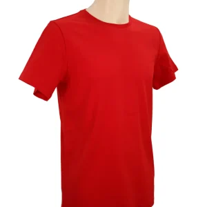 LAONRougeHomme2RPX.jpgv1700727253 NOUVEAU t-shirt unisexe ref. LAON Rouge en 100% Coton Bio