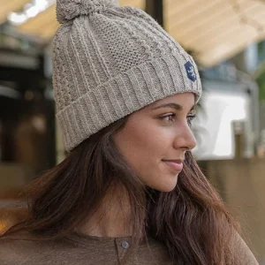 Bonnet Marron uni Made in France ref. ARION de la marque BLANC BONNET