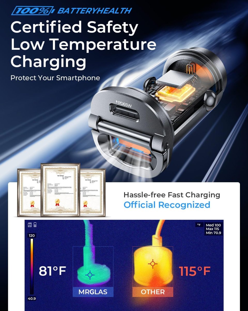 Mini Chargeur Rapide pour Allume Cigare USB Type C – Image 2