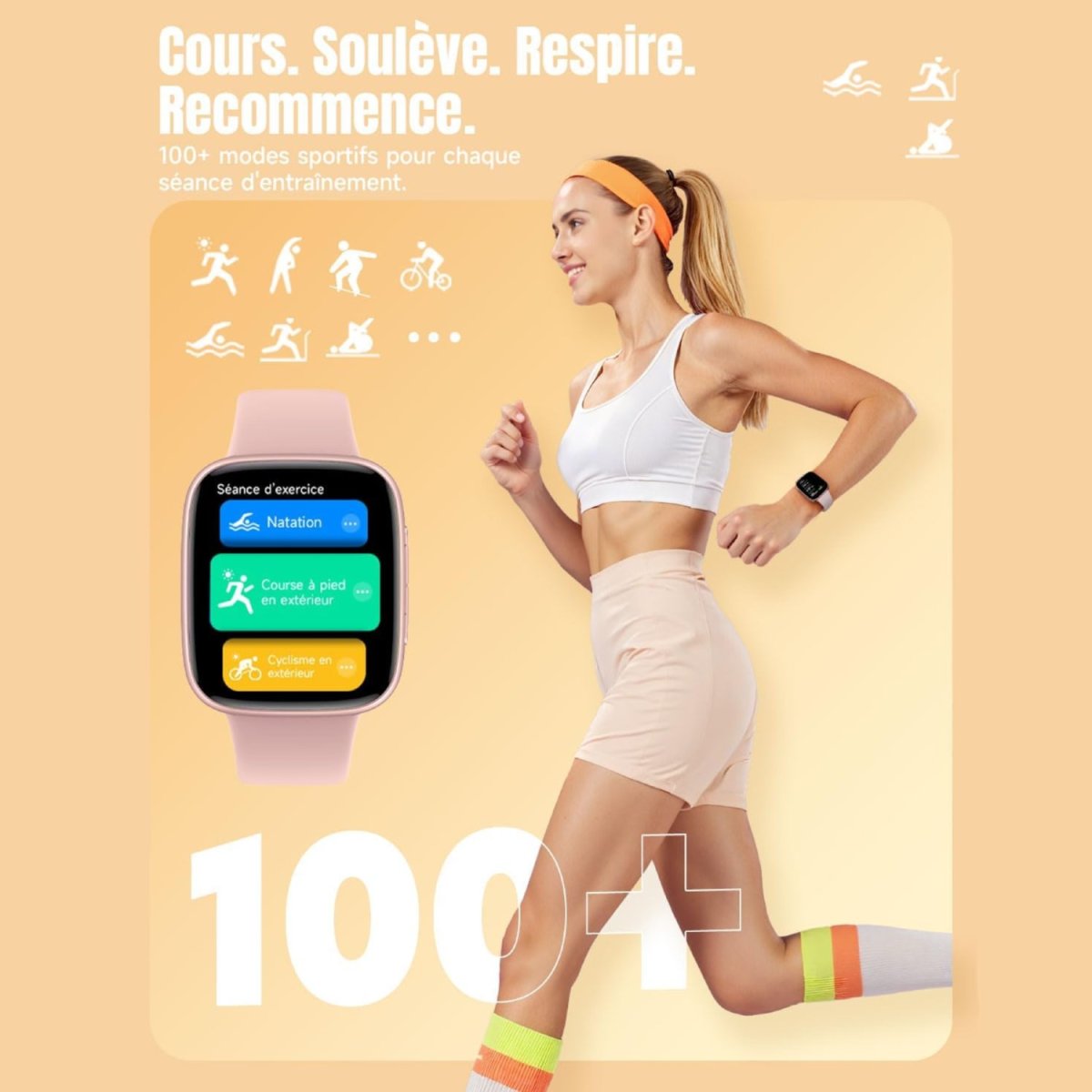 Montre Connectée Élégante Femme AMOLED – Image 5