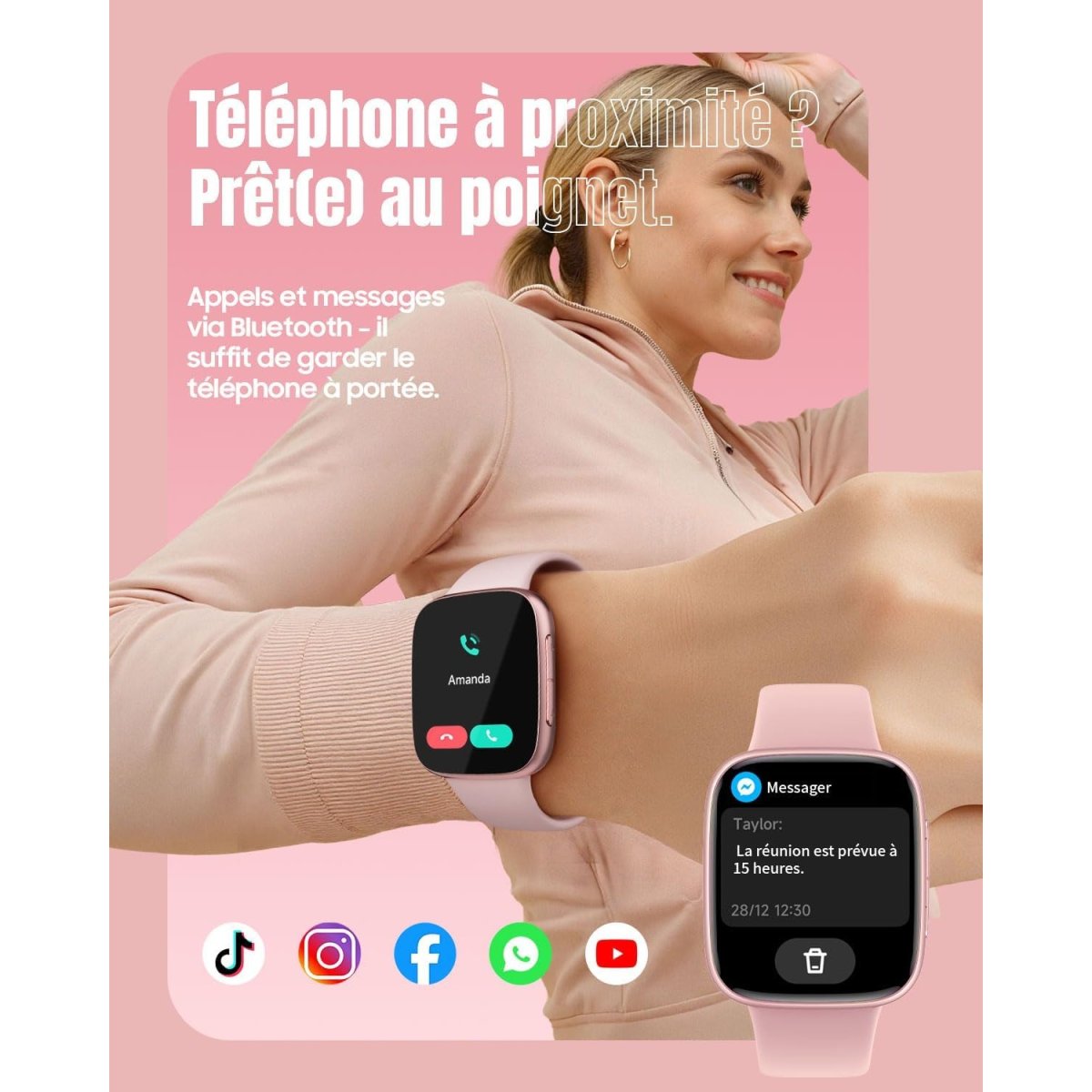 Montre Connectée Élégante Femme AMOLED – Image 6