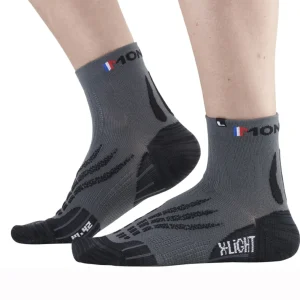 Socquettes MONNET - RUN X-LIGHT - gris/noir